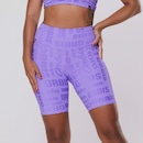 Bermuda Feminina Orbis Fitness Meia Coxa Jacquard Poliamida Cós Alto - Foto 2