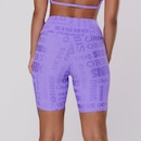 Bermuda Feminina Orbis Fitness Meia Coxa Jacquard Poliamida Cós Alto - Foto 5