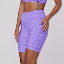 Bermuda Feminina Orbis Fitness Meia Coxa Jacquard Poliamida Cós Alto - Foto 6