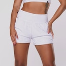 Short Feminino Orbis Fitness Bolso Fitness Jacquard Poliamida Cintura Alta - Foto 1