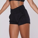 Short Feminino Orbis Fitness Bolso Fitness Jacquard Poliamida Cintura Alta - Foto 4