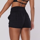 Short Feminino Orbis Fitness Bolso Fitness Jacquard Poliamida Cintura Alta - Foto 6