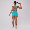 Short Feminino Orbis Fitness Bolso Fitness Jacquard Poliamida Cintura Alta - Foto 5