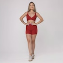 Conjunto Orbis Fitness Feminino Short e Top Bojo Textura Canelado - Foto 2