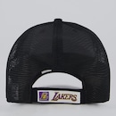 Boné Aba Curva New Era NBA Los Angeles Lakers Trucker 940 Unissex - Foto 3