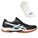 Kit Tênis ASICS GEL-Rocket 12 E Meia - Feminino - Foto 1