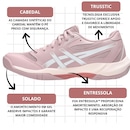 Kit Tênis ASICS GEL-Rocket 12 E Meia - Feminino - Foto 4