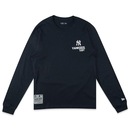 Camiseta Masculina New Era Manga Longa MLB New York Yankees Style - Foto 1