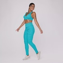 Calça Legging Orbis Cintura Alta Jacquard Poliamida - Foto 3