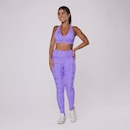 Calça Legging Orbis Cintura Alta Jacquard Poliamida - Foto 2