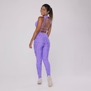 Calça Legging Orbis Cintura Alta Jacquard Poliamida - Foto 4