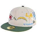 Boné Masculino New Era 59FIFTY Fitted Chargers X Chiefs NFL Game 2025 - Foto 1