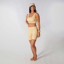 Conjunto Fitness Short E Top Alça Canelado Alma Genius Feminino - Foto 3