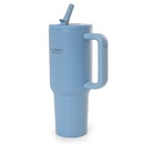 Copo Térmico com Canudo Inox 1200ml Noah Azul Alma - Foto 2