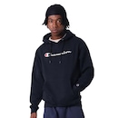 Blusão de Moletom Canguru Masulino Champion Superfleece Script Emb Logo - Foto 2