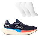 Tênis Fila Racer Speedzone Masculino + 3 Pares de Meias - Foto 1