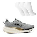 Tênis Fila Racer Speedzone Masculino + 3 Pares de Meias - Foto 1