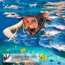 Mascara Subaquática de de Mergulho Gold Sports Full Face Maui Double Snorkel - Foto 7