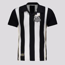 Camiseta Santos 2010 Retrô Mania Listrada Masculina - Foto 1