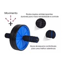 Kit Roda Dupla de Exercício Abdominal e Par de Luvas Gel Treino DK - Foto 5