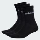 Meia adidas Unissex C Lin Crew - 3 Pares - Foto 3