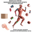 Bandagem Elástica Gold Sports Adesiva Neuromuscular - Foto 4
