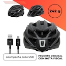 Capacete ciclismo Absolute Wild Flash led traseiro USB - Foto 3