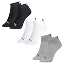 Meia Cano Curto Puma Sapatilha Infantil - 3 pares - Foto 1