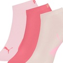 Meia Cano Curto Puma Feminina - 3 pares - Foto 2
