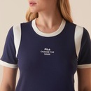 Blusa Fila Ribbed Letter Retro Feminina - Foto 4