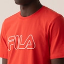 Camiseta Fila Regular Letter Outline Masculina - Foto 5
