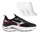 Tênis Masculino Mizuno Wave Zest 2 + 3 Pares de Meias - Foto 1
