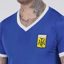 Camiseta Argentina Retrô Copa 1986 Masculina FutFanatics - Foto 5