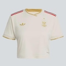 Camiseta do Flamengo III 25/26 adidas Cropped Feminina - Foto 4