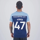 Camiseta Manchester City Foden 47 Navy Masculina FutFanatics - Foto 1