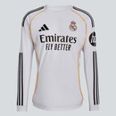 Camiseta Real Madrid 25/26 Home Manga Longa adidas Masculina - Foto 4