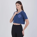 Camiseta Cropped Cruzeiro Clube FutFanatics Feminina - Foto 3