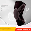 Joelheira Elástica Gold Sports Com Protetor de Patela e Suporte Lateral - 1 unidade - Foto 2