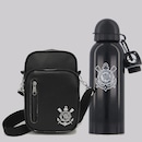 Kit Corinthians Shoulder Bag Premium e Garrafa Metal - Foto 1