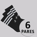Meia Cano Ato adidas 3S 6 Unissex - 6 Pares - Foto 1