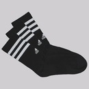 Meia Cano Ato adidas 3S 6 Unissex - 6 Pares - Foto 2