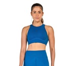 Top Sem Costura Alto Giro Canelado Feminino - Foto 1