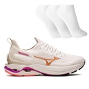 Tênis Mizuno Wave Mirai 7 Feminino + 3 Pares de Meias - Foto 1