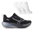 Tênis Mizuno Base Prime Masculino + 3 Pares de Meias - Foto 1