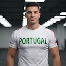 Camisa Portugal Kappa Proteção Solar Uv40+ Masculina - Foto 4