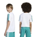 Camiseta adidas Essentials 3 Stripes Infantil - Foto 2