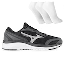Tênis Mizuno Raijuu 2 + 3 Pares de Meias Masculino - Foto 1