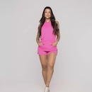 Camiseta Fitness Feminina Cavada Capuz Poliamida - Foto 4