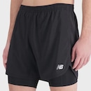 Short New Balance Accelerate 2 Em 1 Masculino - Foto 3