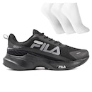 Tênis Masculino Fila Progress Lite + 3 Pares de Meias - Foto 1